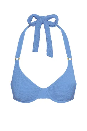 Honolulu Top - Azure Crinkle Monday Swimwear