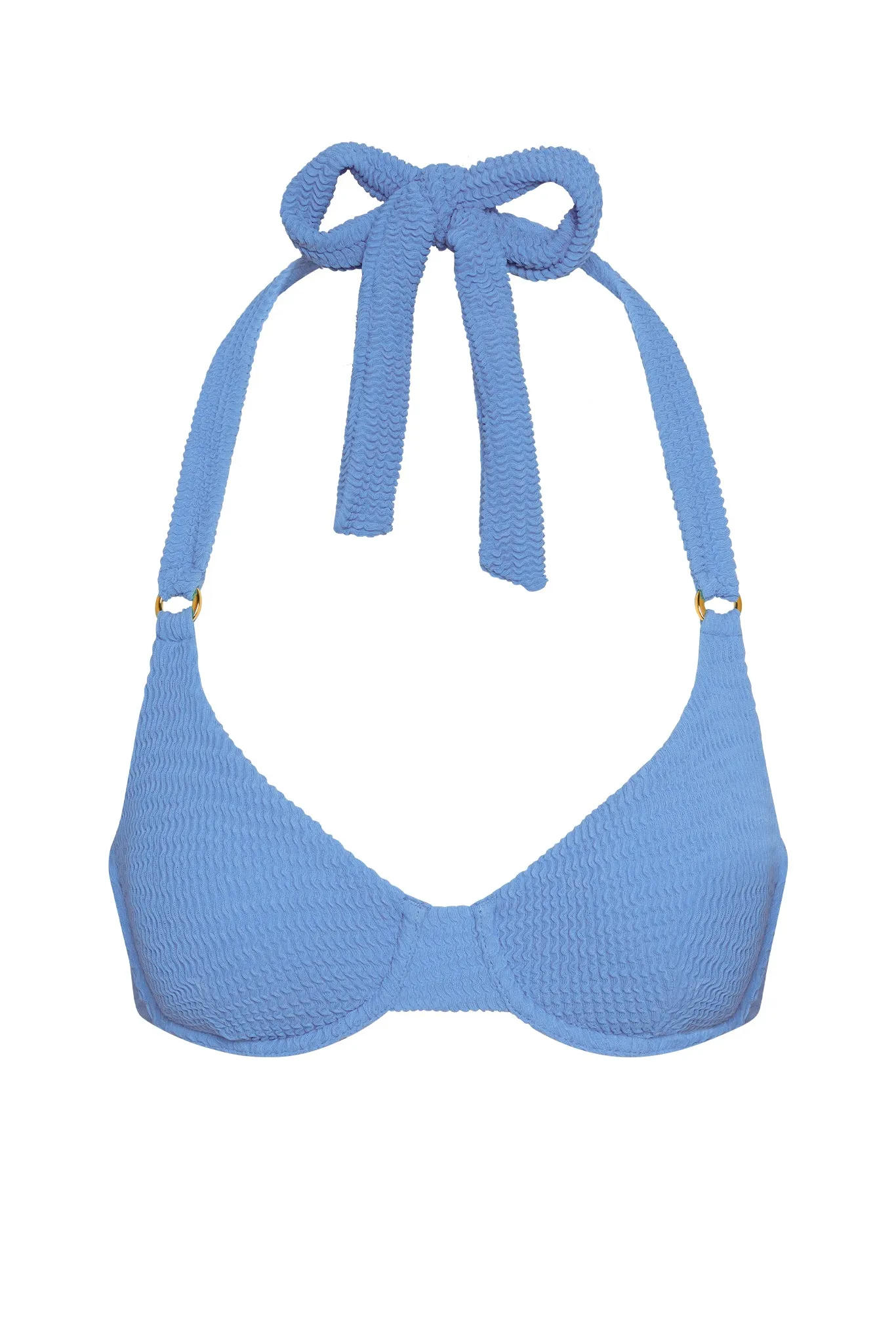 Honolulu Top - Azure Crinkle Monday Swimwear
