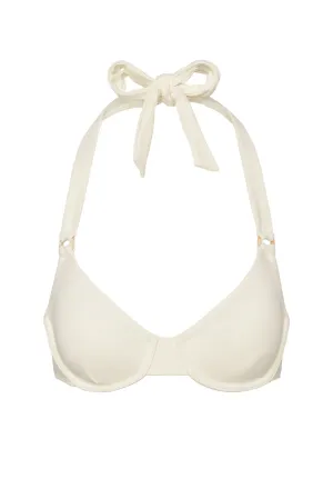 Honolulu Top - Ivory w/ Pearl Ring Monday Swimwear