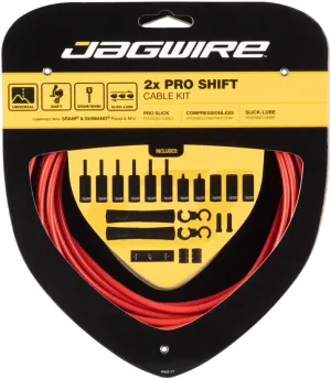 Jagwire 2x Pro Shift Kit (Red)