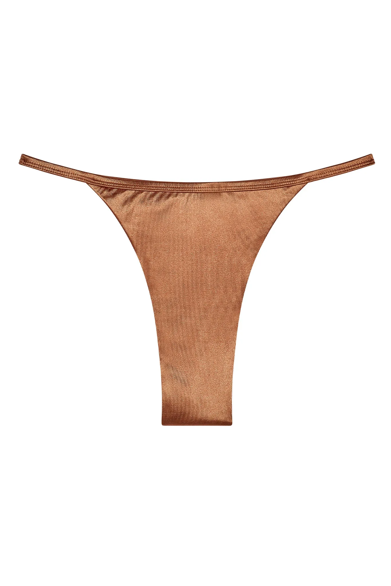 Kauai Bottom - Bronze Shiny Jersey Monday Swimwear