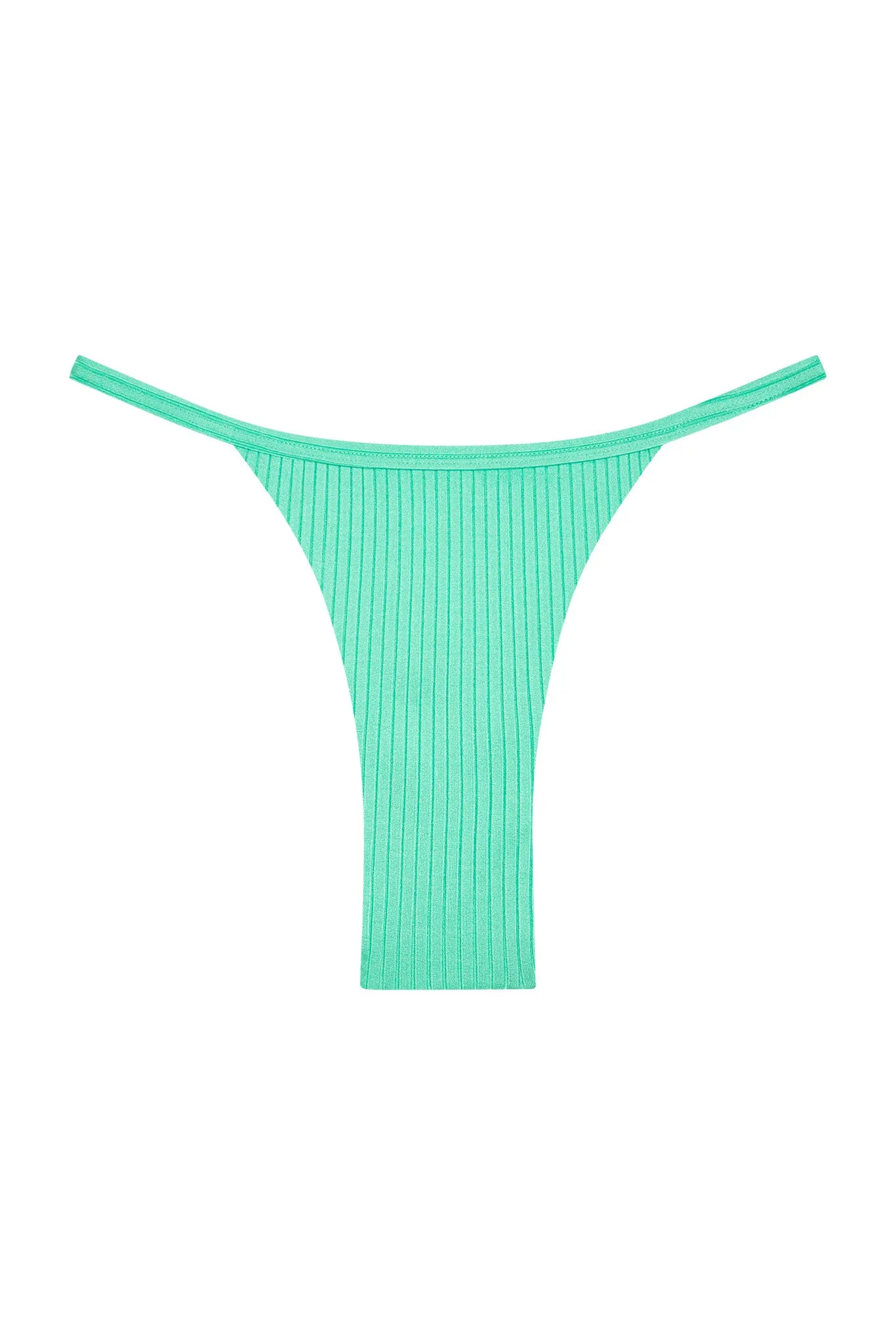 Kauai Bottom - Turquoise Wide Rib Monday Swimwear