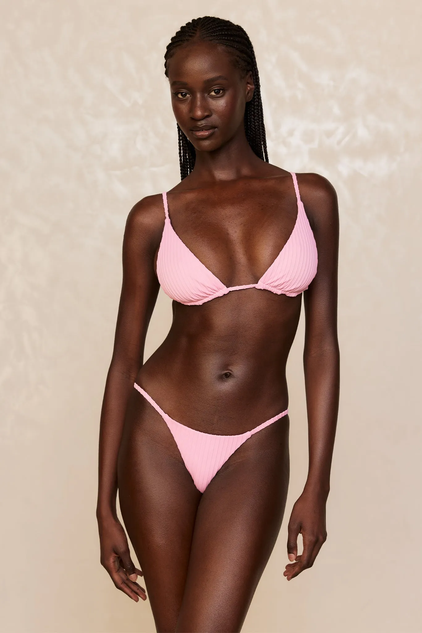 Kauai Top - Cherry Blossom Matte Rib Monday Swimwear