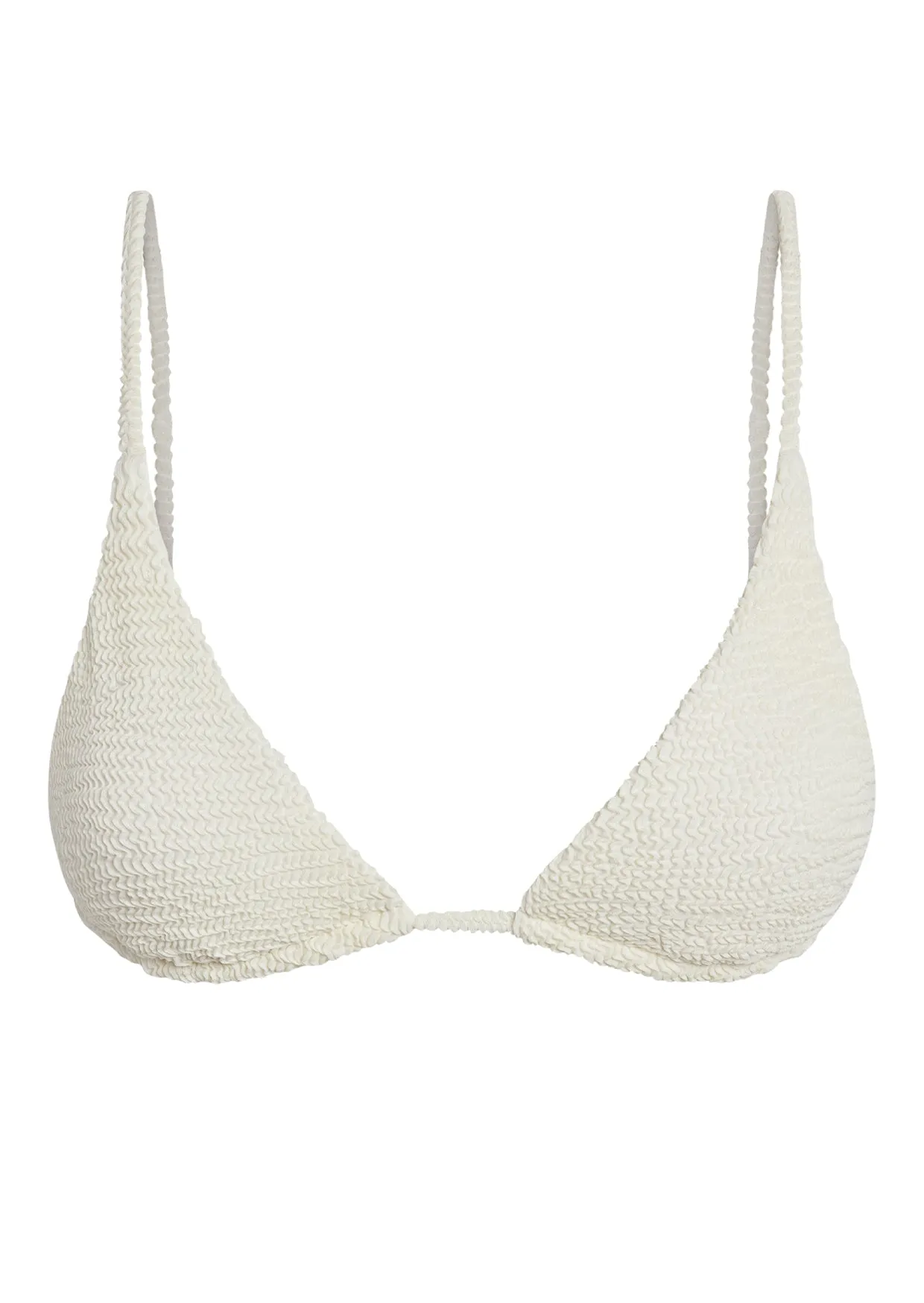 Kauai Top - Ivory Crinkle Monday Swimwear