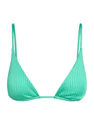 Kauai Top - Turquoise Wide Rib Monday Swimwear
