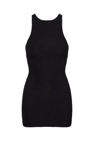 Kokomo Dress - Black Crinkle Monday Swimwear