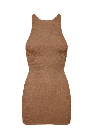 Kokomo Dress - Husk Crinkle Monday Swimwear