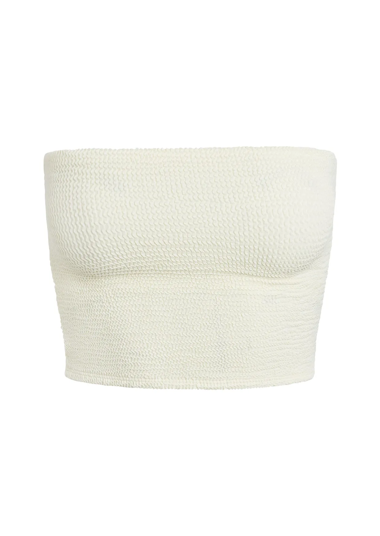 Laguna Top - Ivory Crinkle Monday Swimwear