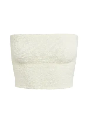 Laguna Top - Ivory Crinkle Monday Swimwear