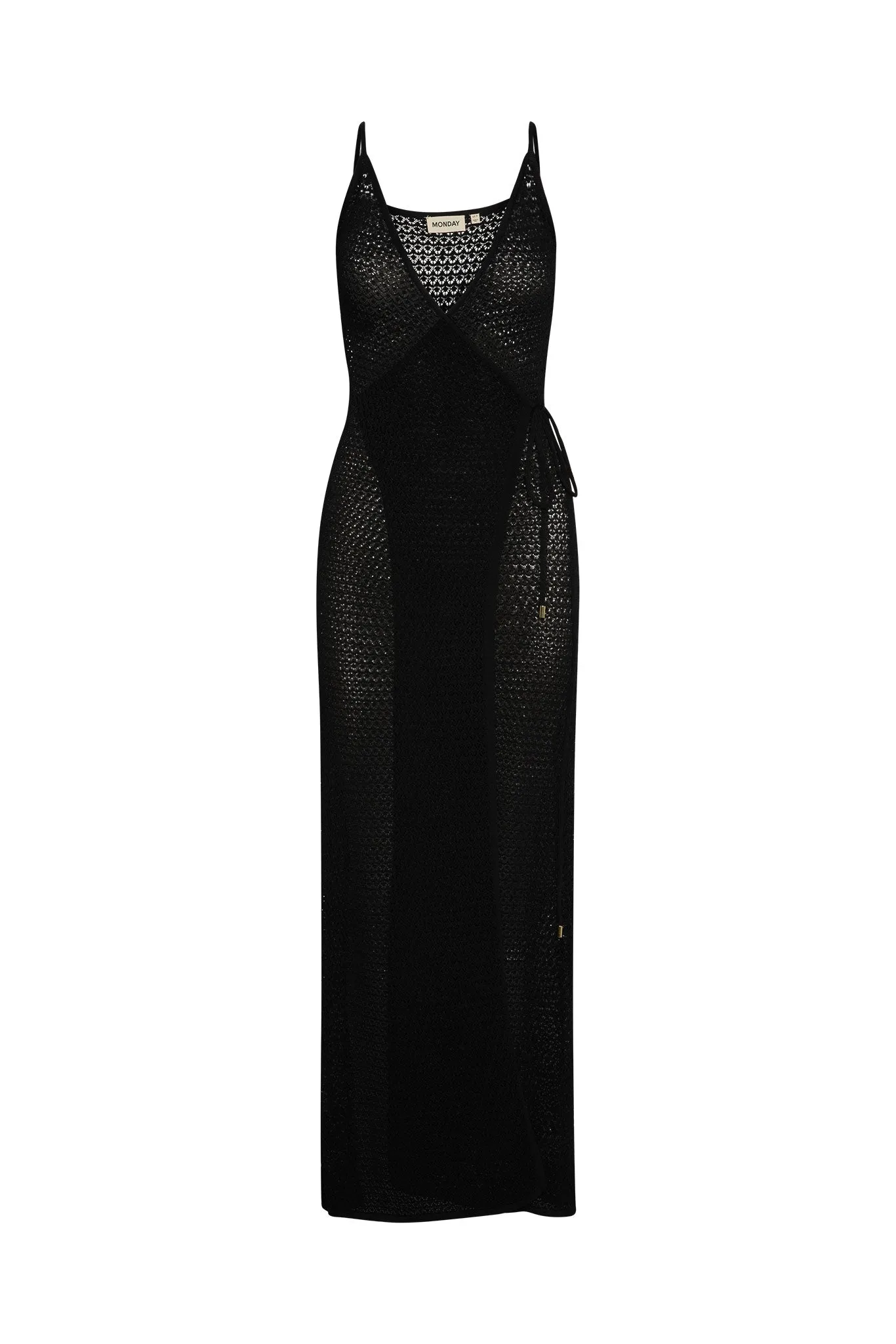 Levanzo Dress - Black Lace Crochet Monday Swimwear