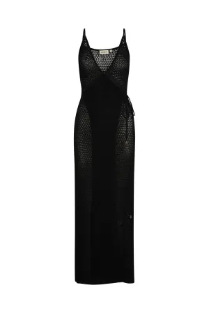 Levanzo Dress - Black Lace Crochet Monday Swimwear