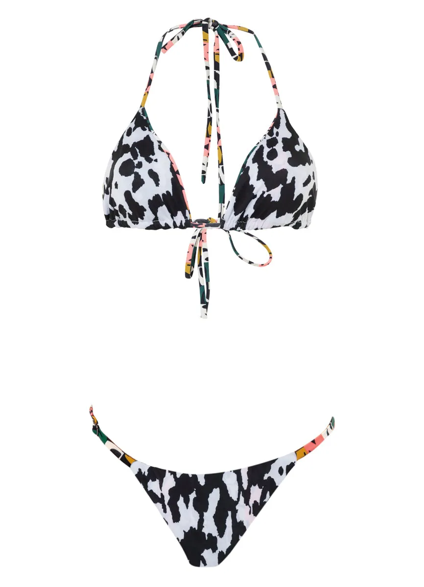 Maaji Abstrac Geo Flash Single Strap Bikini Bottom Maaji