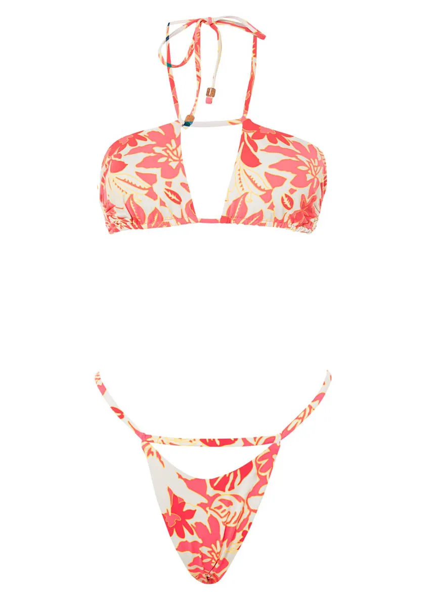 Maaji Abstract Garden Mission Single Strap Bikini Bottom Maaji
