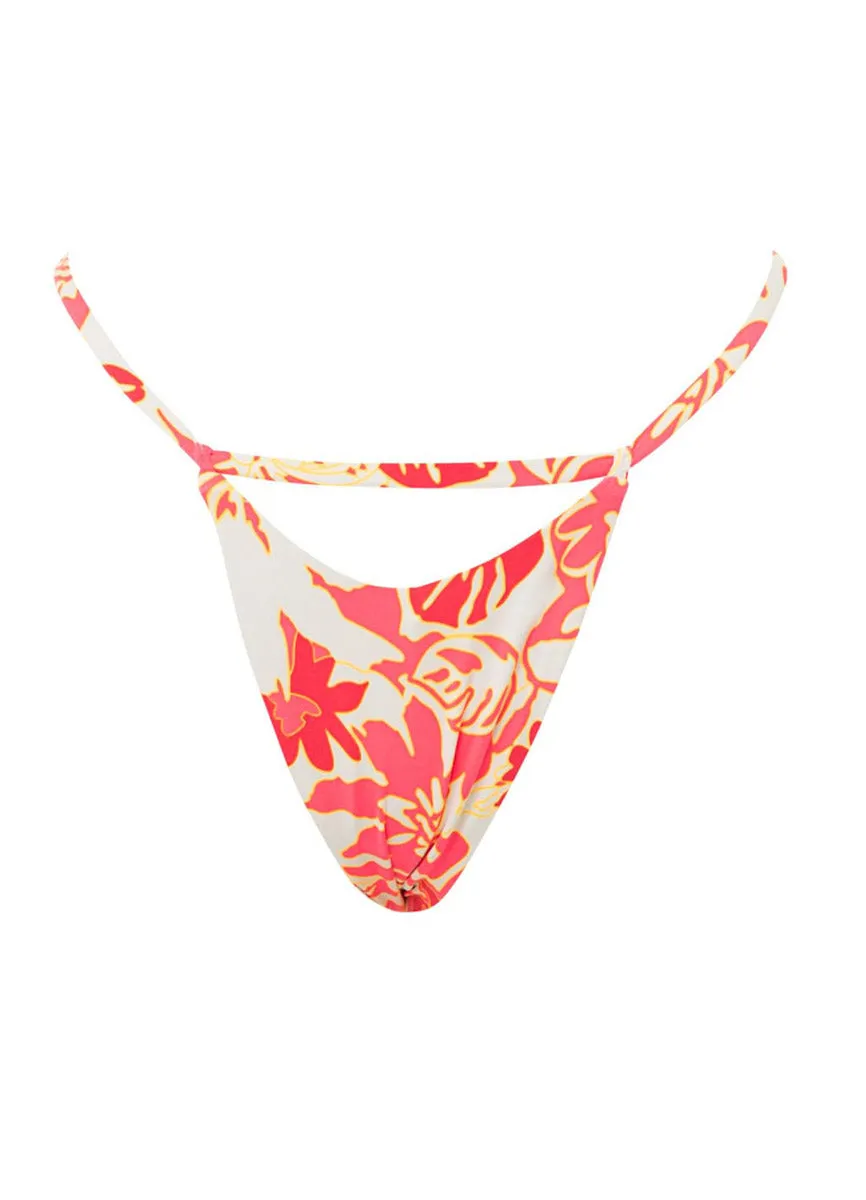 Maaji Abstract Garden Mission Single Strap Bikini Bottom Maaji