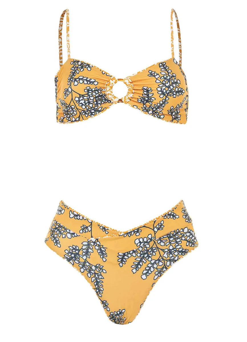 Maaji Amber Tribal Jannine Mid Rise Bikini Bottom Maaji
