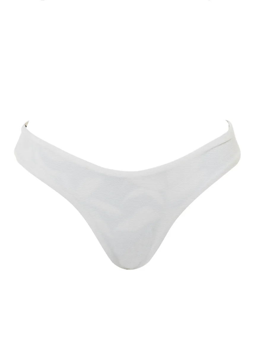 Maaji Antique White Valery Double V Bikini Bottom Maaji