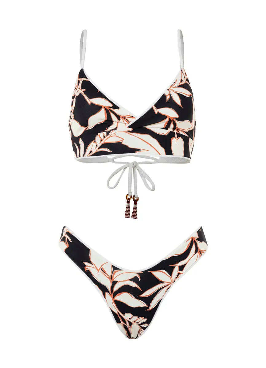 Maaji Antique White Valery Double V Bikini Bottom Maaji