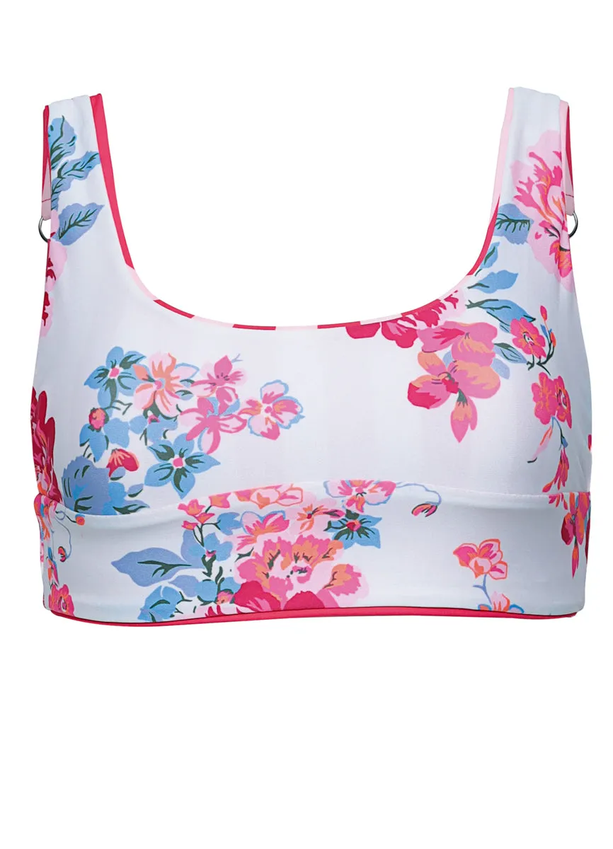 Maaji Apple Stripes Donna  Long Line Bralette Bikini Top Maaji