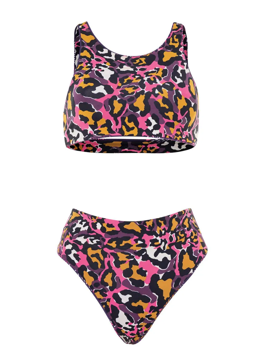 Maaji Batik Floral Suzy Q High Rise/High Leg Bikini Bottom Maaji