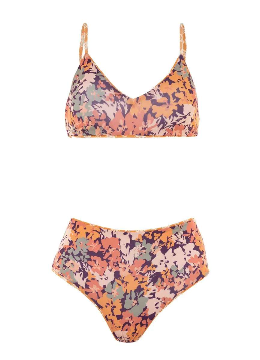 Maaji Batik Stamp Rocks Sporty Bralette Bikini Top Maaji
