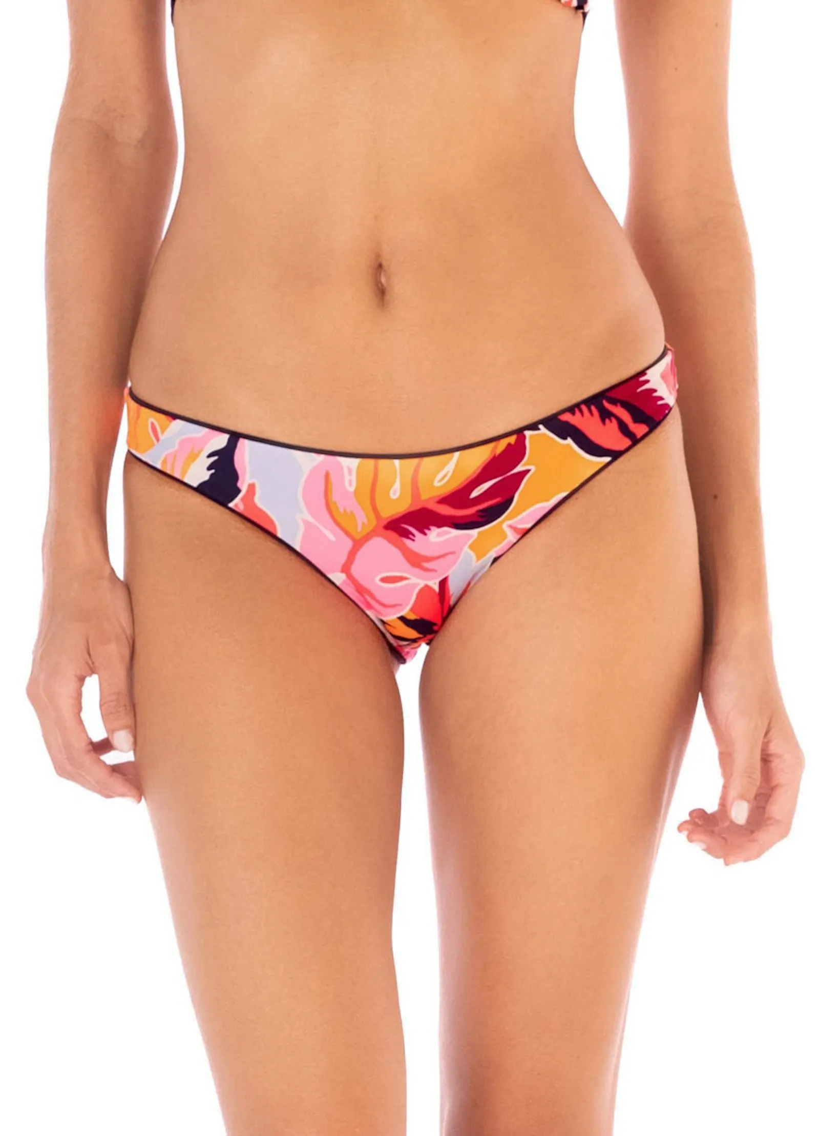 Maaji Blue Deep Flirt Low Rise Thin Side Bikini Bottom Maaji