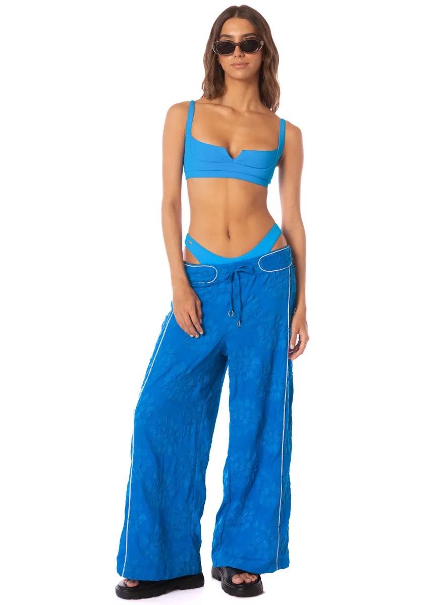 Maaji Blue Lagoon Iconic Regular Rise Thin Side Bikini Bottom Maaji