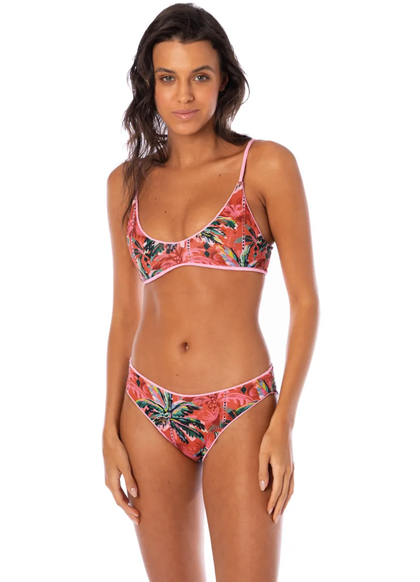 Maaji Blush Rose Liberties Classic Bralette Bikini Top Maaji