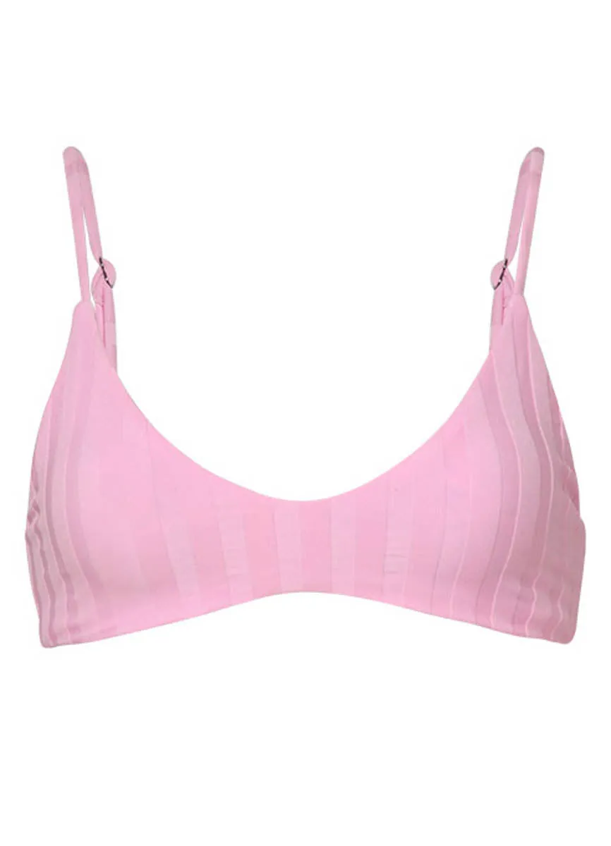 Maaji Blush Rose Liberties Classic Bralette Bikini Top Maaji