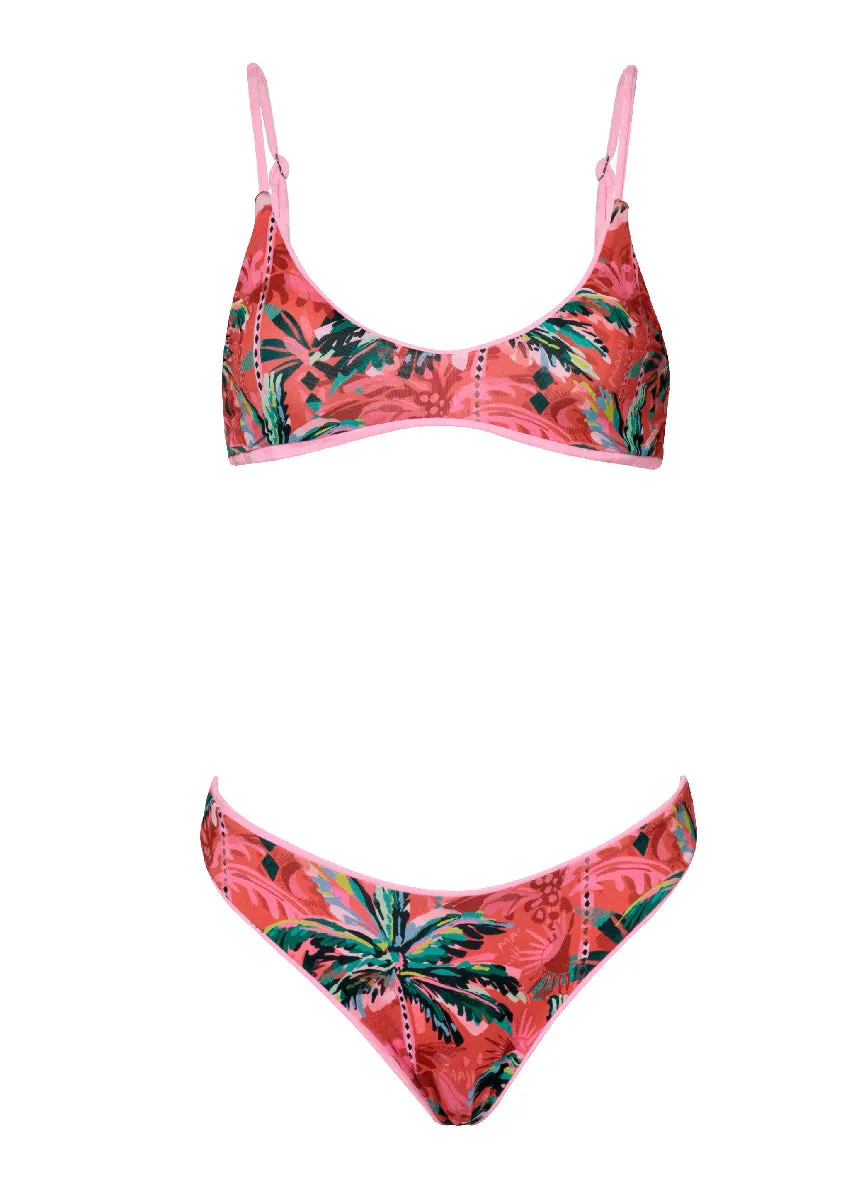 Maaji Blush Rose Liberties Classic Bralette Bikini Top Maaji