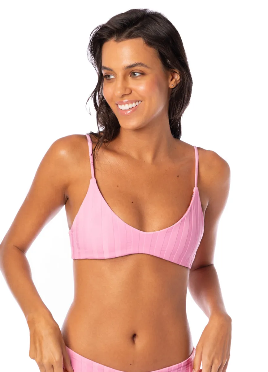Maaji Blush Rose Liberties Classic Bralette Bikini Top Maaji