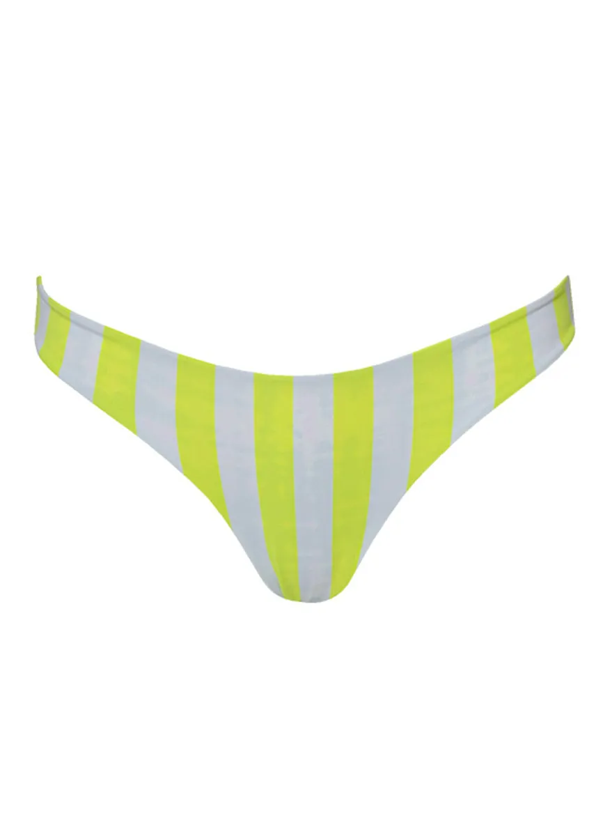 Maaji Boho Camo Flirt Low Rise Thin Side Bikini Bottom Maaji