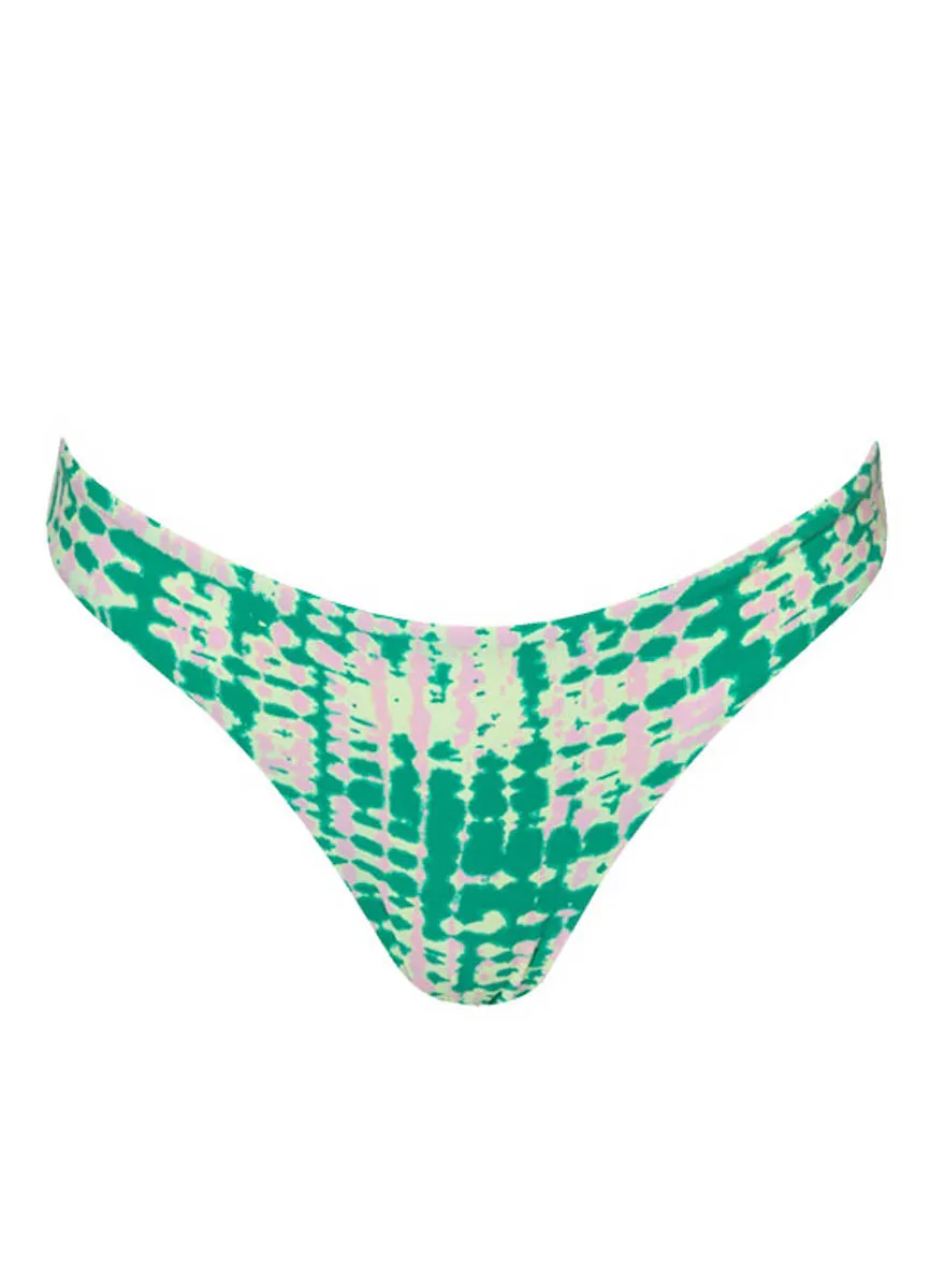 Maaji Boho Camo Flirt Low Rise Thin Side Bikini Bottom Maaji