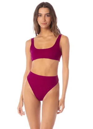 Maaji Bom Bom Pink Rebel Sporty Bralette Bikini Top Maaji