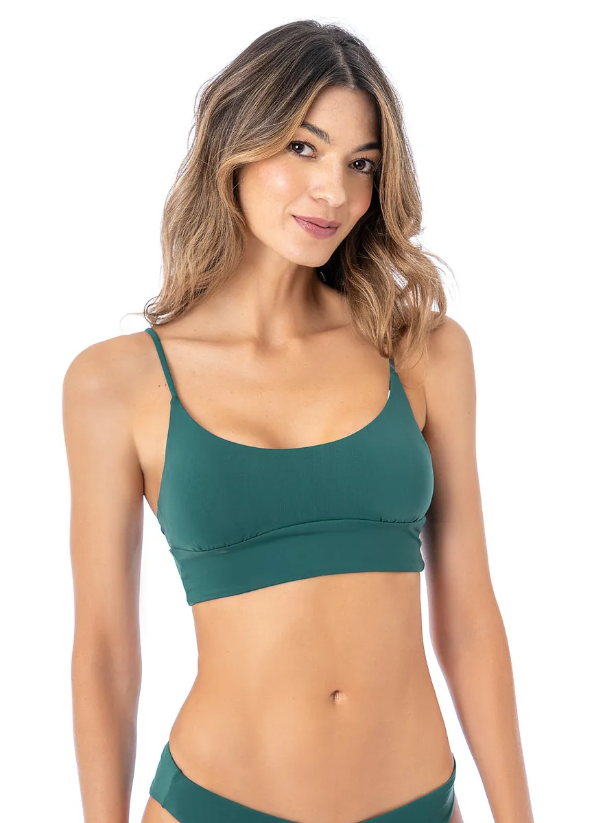 Maaji Brunswick Green Dinna Sporty Bralette Bikini Top Maaji
