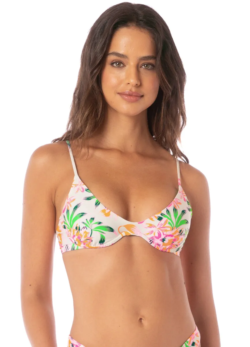 Maaji Bubbly Blossom Irene Unmolded Underwire Bikini Top Maaji