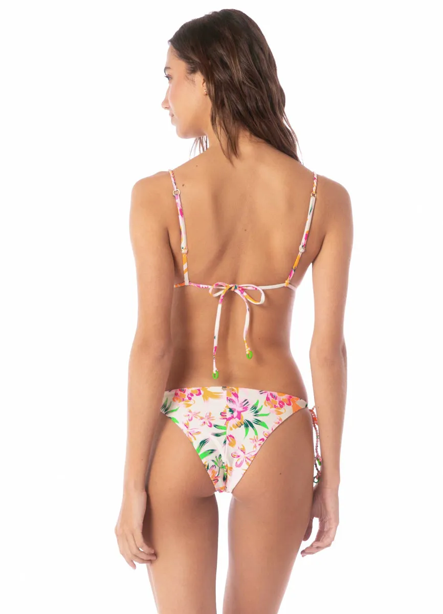 Maaji Bubbly Blossom Shining Low Rise Tie Side Bikini Bottom Maaji
