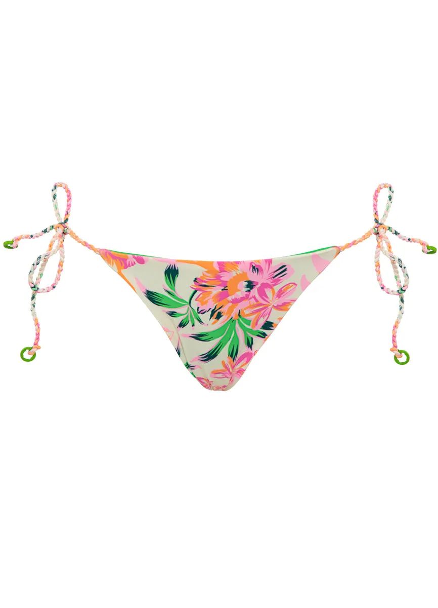 Maaji Bubbly Blossom Shining Low Rise Tie Side Bikini Bottom Maaji