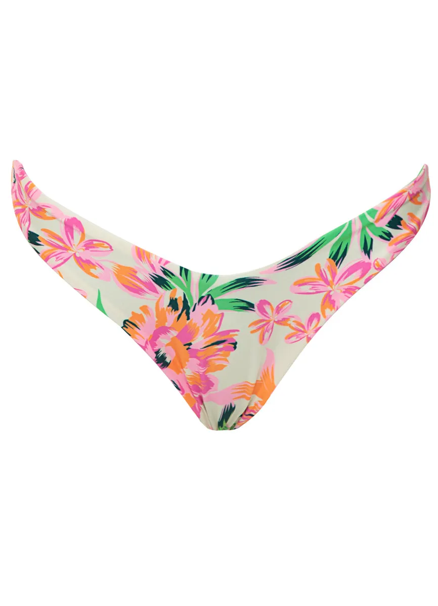 Maaji Bubbly Blossom Splendour Regular Rise Thin Side Bikini Bottom Maaji