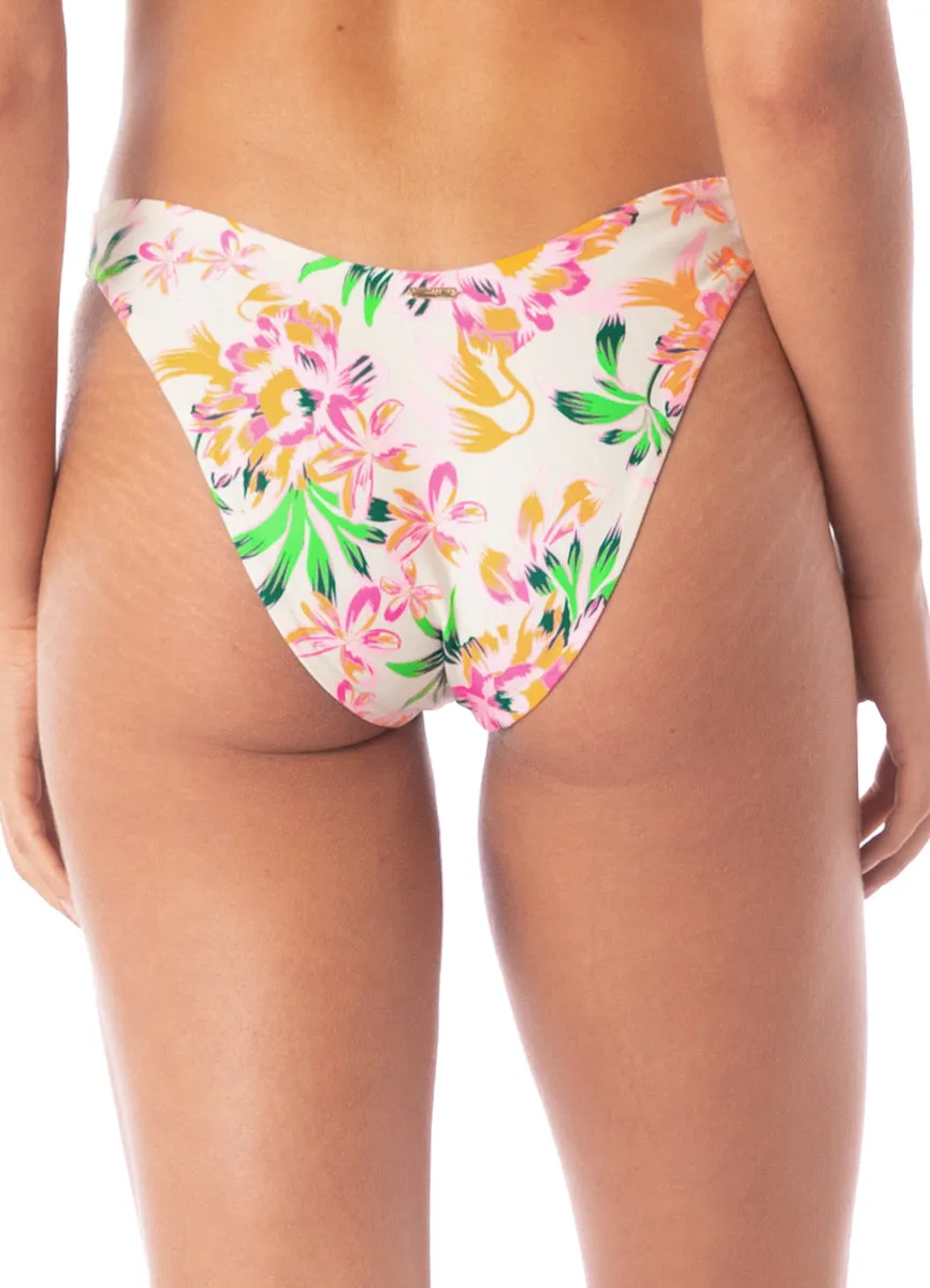 Maaji Bubbly Blossom Splendour Regular Rise Thin Side Bikini Bottom Maaji