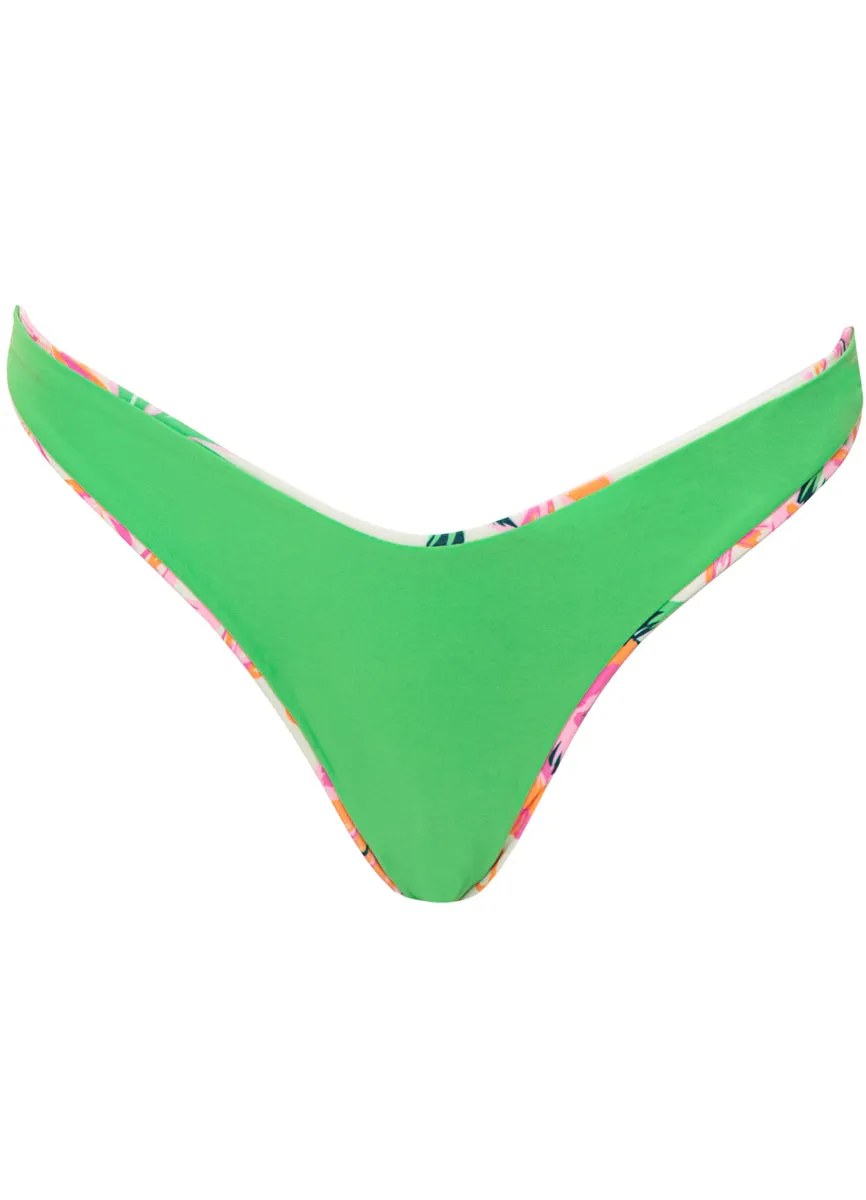 Maaji Bubbly Blossom Splendour Regular Rise Thin Side Bikini Bottom Maaji