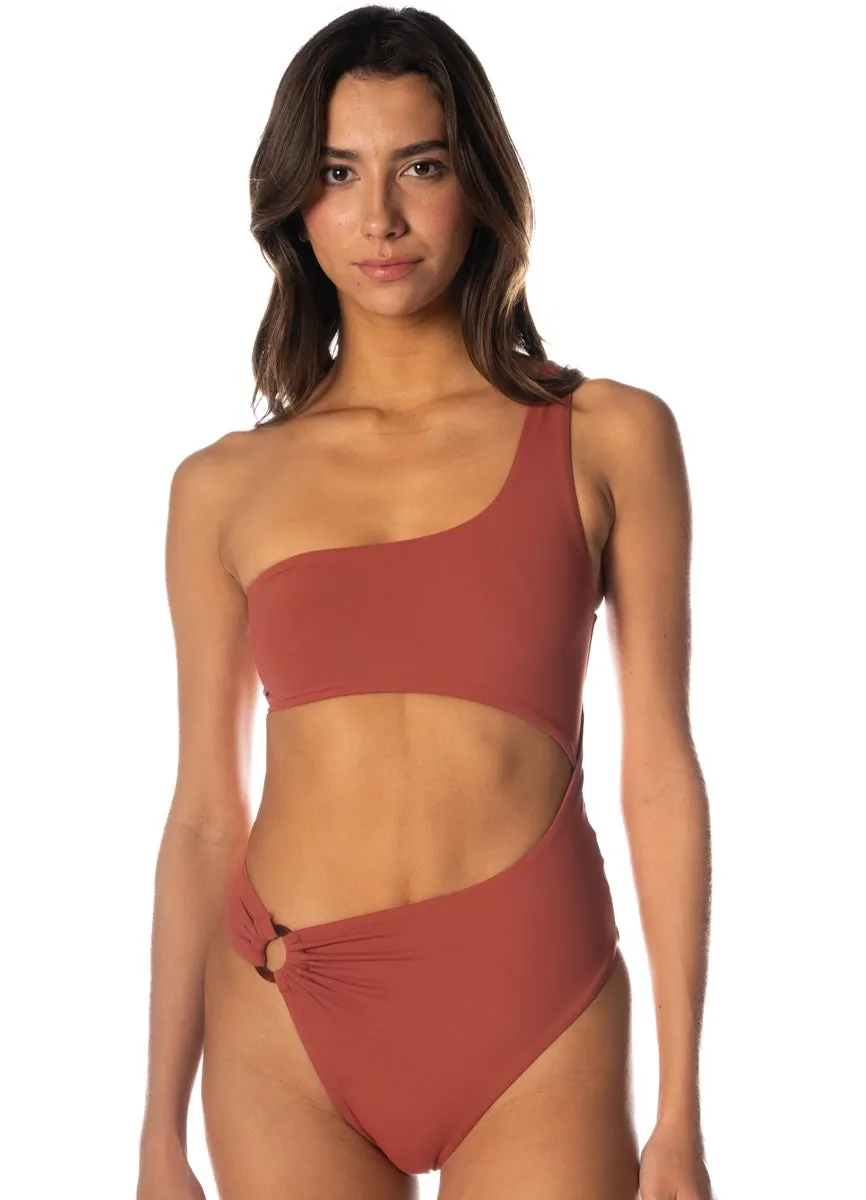 Maaji Burgundy Lousie Cut Out One Piece Maaji