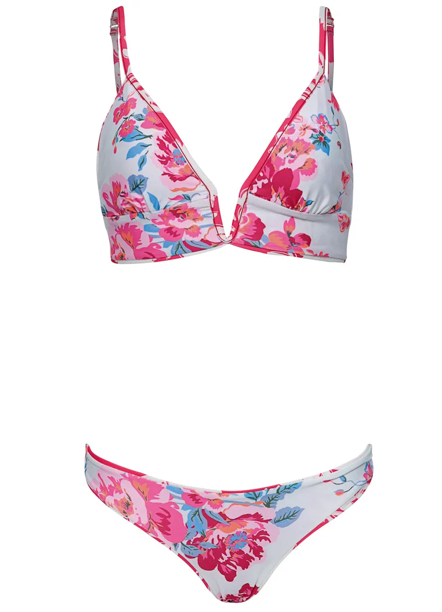 Maaji Candy Flowery Flirt  Low Rise Thin Side Bikini Bottom Maaji
