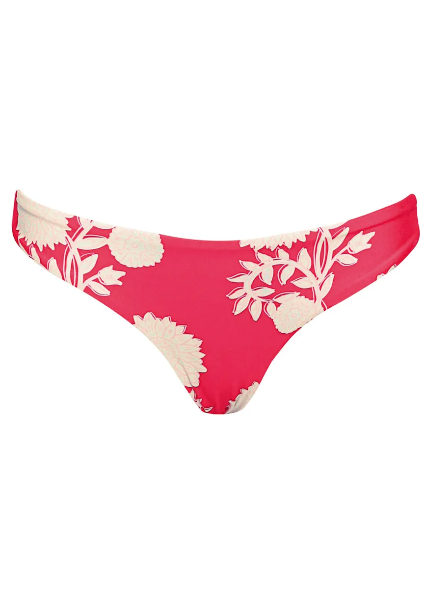 Maaji Candy Flowery Flirt  Low Rise Thin Side Bikini Bottom Maaji