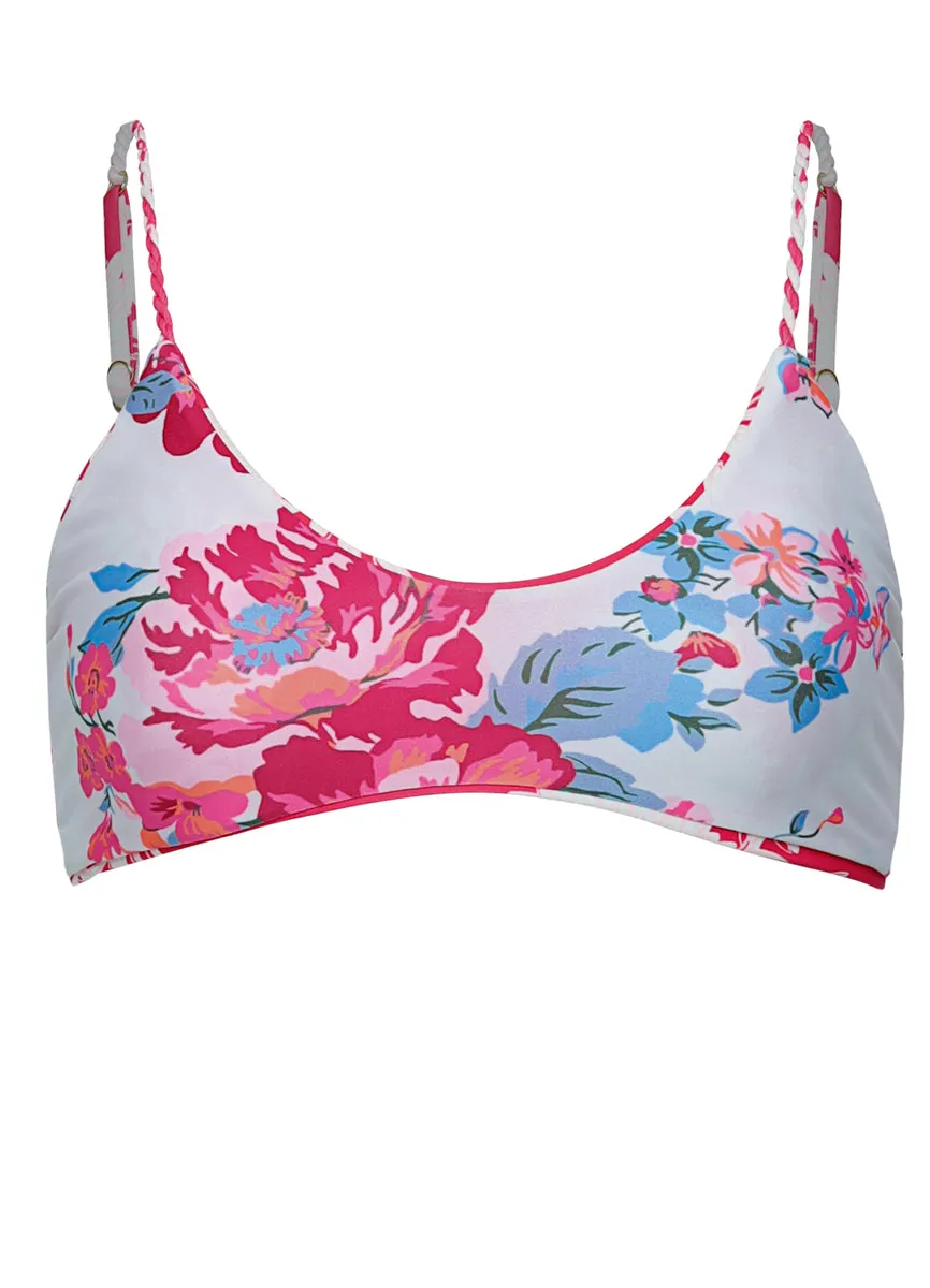 Maaji Candy Flowery Liberty  Sporty Bralette Bikini Top Maaji