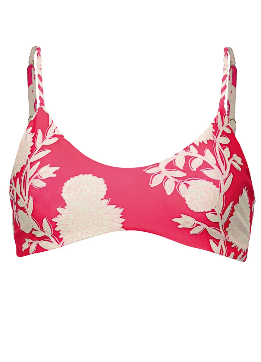 Maaji Candy Flowery Liberty  Sporty Bralette Bikini Top Maaji