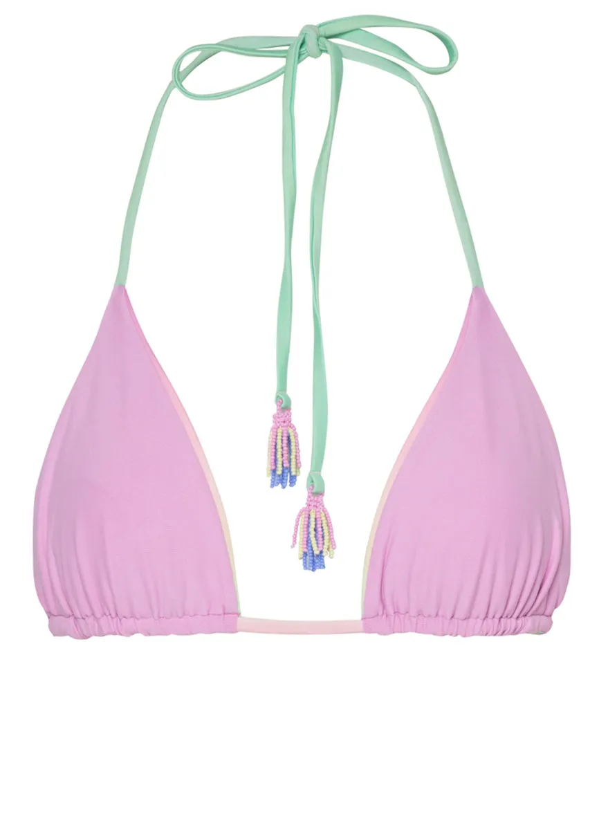 Maaji Candy Palms Balmy Sliding Triangle Bikini Top Maaji