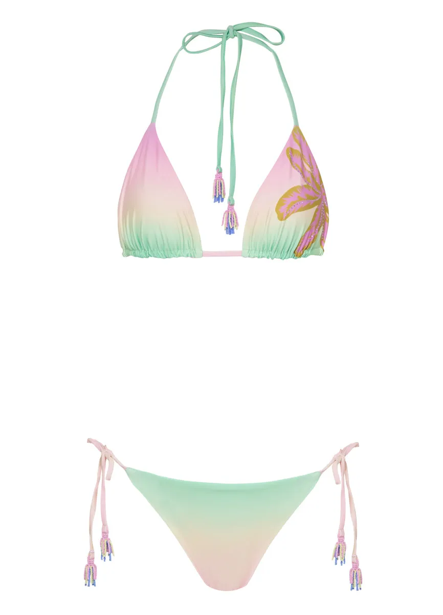 Maaji Candy Palms Balmy Sliding Triangle Bikini Top Maaji