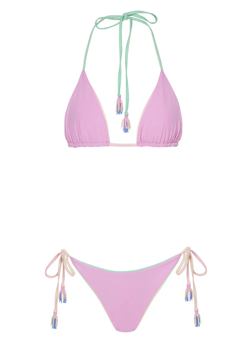 Maaji Candy Palms Balmy Sliding Triangle Bikini Top Maaji