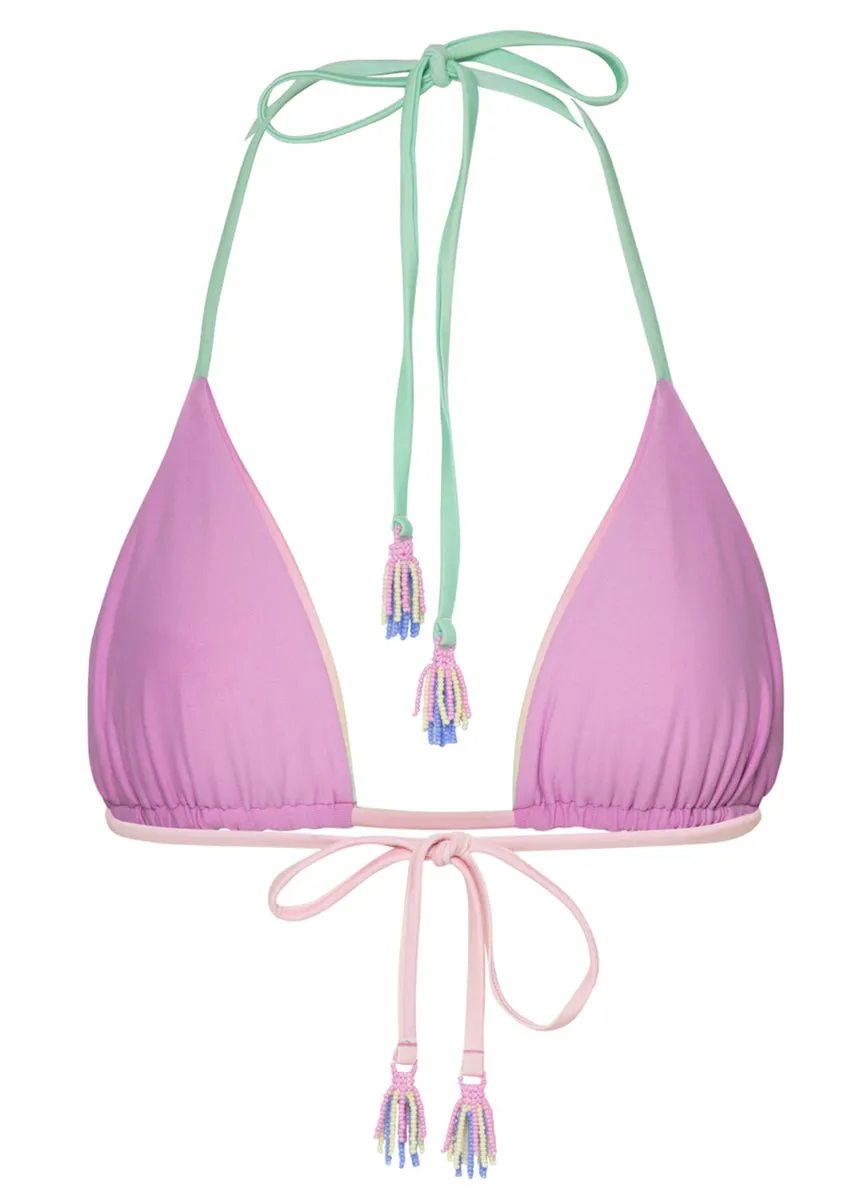 Maaji Candy Palms Balmy Sliding Triangle Bikini Top Maaji