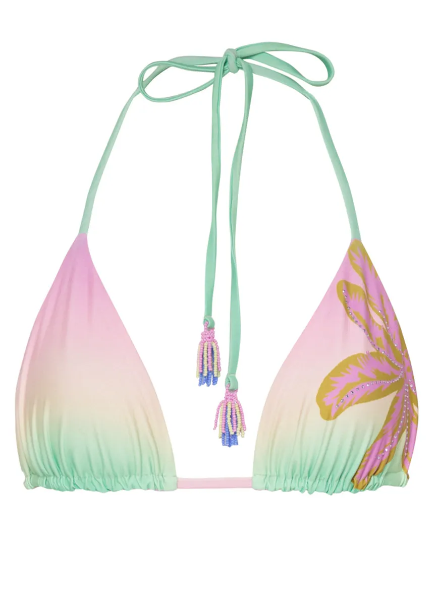 Maaji Candy Palms Balmy Sliding Triangle Bikini Top Maaji